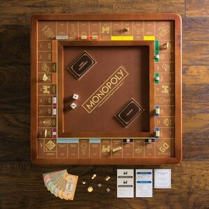 Classic Leather-Style Board Game - Brown